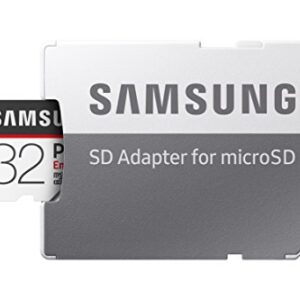Samsung PRO Endurance 32GB 100MB/s (U1) MicroSDXC Memory Card with Adapter (MB-MJ32GA/AM) , Black/White