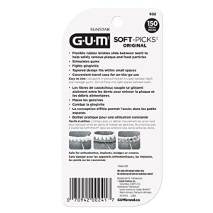 GUM Soft-Picks Original Dental Picks, 150 Count (Pack of 6)