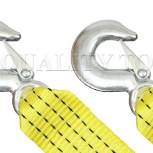 10,000 LB Heavy Duty Tow Strap with Safety Hooks 2” x 20’ Polyester Superior Strength