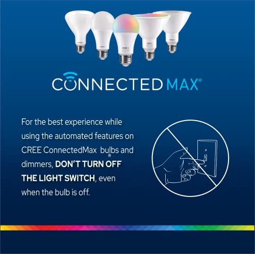 Cree Connected Max Smart Tape Light Extension Kit, Color Changing Tape Light Kit, 11W, Tunable White 2200K-6500K, 1 Pack