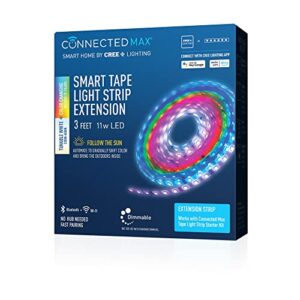 Cree Connected Max Smart Tape Light Extension Kit, Color Changing Tape Light Kit, 11W, Tunable White 2200K-6500K, 1 Pack