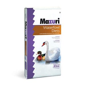 mazuri | waterfowl maintenance diet for ducks and geese | 50 pound (50 lb) bag