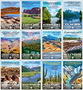 National Park Posters - Postcards featuring Original Works by Robert B. Decker (Series A)