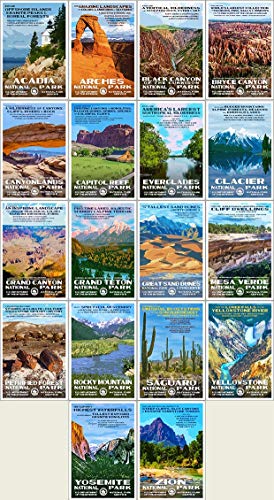 National Park Posters - Postcards featuring Original Works by Robert B. Decker (Series A)