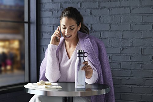 Contigo Matterhorn Vaccum Insulated Stainless Steel Water Bottle with Leak-Proof Chug Cap, Drinks Stay Cold up to 24 Hours or Hot up to 10 Hours, Fits Most Cup Holders, 20oz White Marble