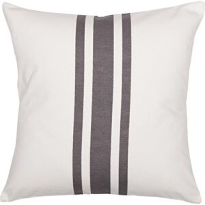 Piper Classics Silo Hill Charcoal Stripe Pillow Cover 18x18