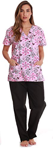 Just Love Nursing Scrubs Set for Women Print Scrubs 1311V-32-S