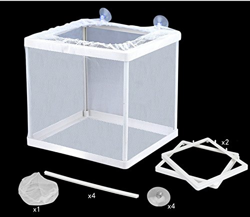 White Nylon Mesh Fish Fry Hatchery Breeder Box Separation Net by XMHF