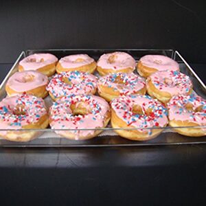 Displays2buy Acrylic Pastry Bakery Donut Bagels Cookie Display Case w/3 trays