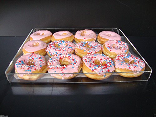 Displays2buy Acrylic Pastry Bakery Donut Bagels Cookie Display Case w/3 trays