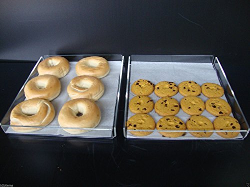 Displays2buy Acrylic Pastry Bakery Donut Bagels Cookie Display Case w/3 trays