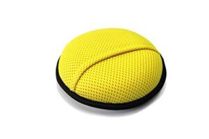 maxshine microfiber waxing applicator pad - breathable finger pocket for easy, convenient car waxing, ultra-soft, diameter: 5.65 inch