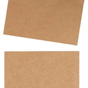 Blank Postcards - 100-Sheet Kraft Paper Postcards, Printable Blank Note Cards for Inkjet and Laser Printers, 2 Per Page 200 Cards in Total, Perforated, 170GSM Cardstock 5.5 x 8.5 Inches