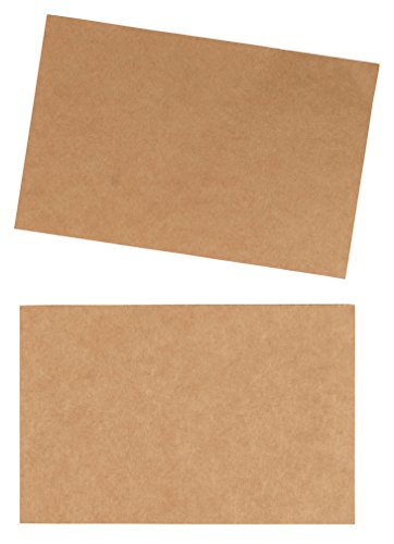 Blank Postcards - 100-Sheet Kraft Paper Postcards, Printable Blank Note Cards for Inkjet and Laser Printers, 2 Per Page 200 Cards in Total, Perforated, 170GSM Cardstock 5.5 x 8.5 Inches