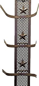 BestGiftEver Metal Star 4 Cowboy Hat Rack Fold-Up Wall Hanging Decoration Rustic Western Style