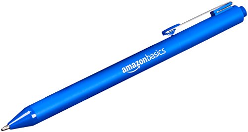 Amazon Basics Retractable Ballpoint Pen - Assorted Colors - 24-Pack