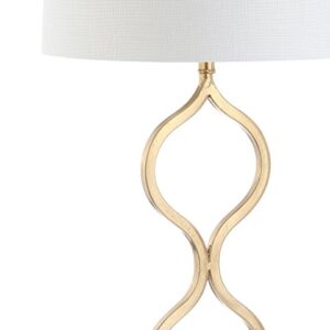 JONATHAN Y JYL3028A Levi 31.5" Metal/Crystal LED Table Lamp Contemporary Transitional Bedside Desk Nightstand Lamp for Bedroom Living Room Office College Bookcase LED Bulb Included, Gold Leaf