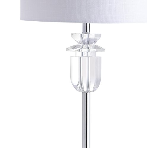 JONATHAN Y JYL1046A Aria 63" Crystal/Metal LED Floor Lamp Contemporary,Glam,Transitional for Bedrooms, Living Room, Office, Reading, Clear/Chrome