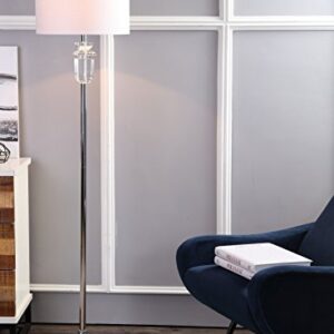 JONATHAN Y JYL1046A Aria 63" Crystal/Metal LED Floor Lamp Contemporary,Glam,Transitional for Bedrooms, Living Room, Office, Reading, Clear/Chrome