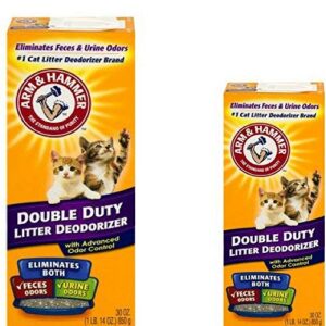 arm & hammer cat litter deodorizer powder, 30 ounce (pack of 2)