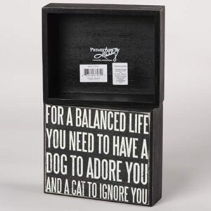 Primitives by Kathy Classic Box Sign, 6.5 x 5.5-Inches, for A Balanced Life You Need