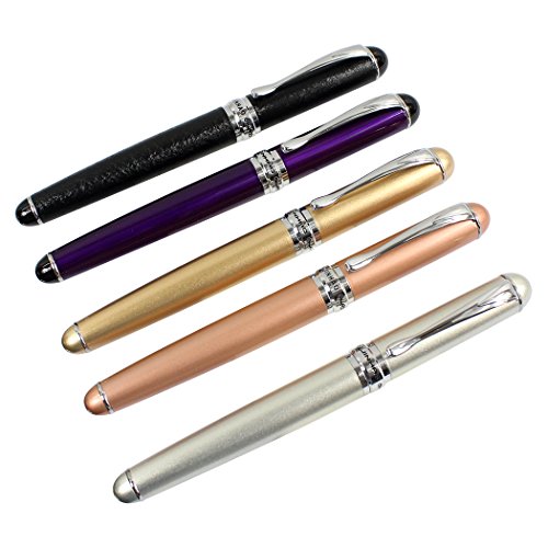 Zoohot 5 pcs jinhao x750 Fountain Pen Set Medium Nib Business Executive Pen