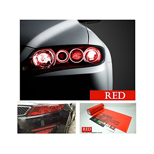 1797 Car Light Tint Film Headlight Fog Light Taillight Red Tinted Vinyl Tail Back Color Sticker Self Adhesive Shiny Chameleon Accessories Parts 48''x12'' 1pc