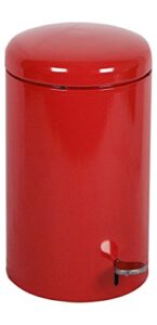 witt industries 2270rd 7 gal step on trash can, red