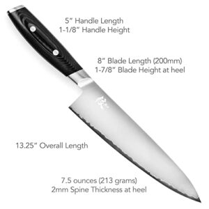 Yaxell Mon Chef's & Utility Knife 2 Piece Set - Made in Japan - VG10 Stainless Steel