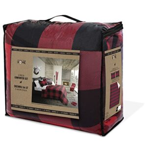 Safdie & Co. Luxury Set Comforter, King, Red/Black 3 - 60545.3K.11