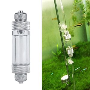 Aquarium Water Plant CO2 Bubble Counter Single/Double Head Non-Return Bubble Counter Fish Tank Tool (Double Head)