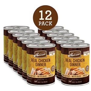 Merrick Grain Free Wet Dog Food Real Chicken Recipe - (12) 12.7 oz Cans