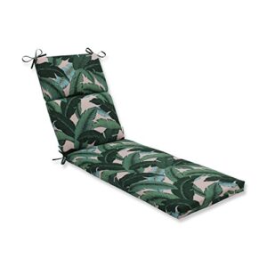 pillow perfect outdoor/indoor swaying palms capri chaise lounge cushion, 1 count (pack of 1), green