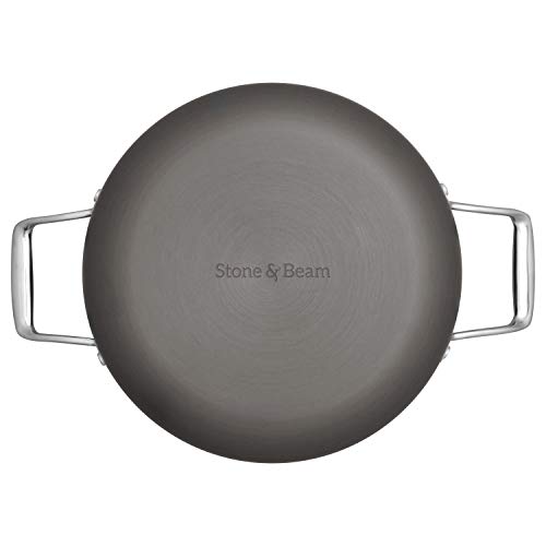 Amazon Brand – Stone & Beam 12-Piece Kitchen Cookware Set, Pots and Pans, Hard-Anodized Non-Stick Aluminum
