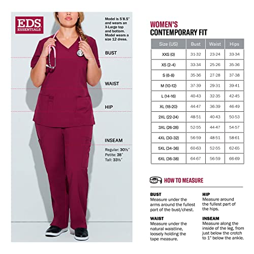 Dickies EDS Essentials Women Warm Up Scrubs Jacket Snap Front DK305, S, Black