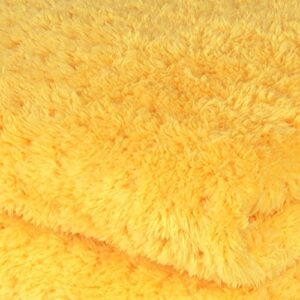 Liquid X Yellow Xtreme Plush Waffle Weave Microfiber Detailing Towel Guaranteed Satisfaction - 16" x 16" (5 Pack)