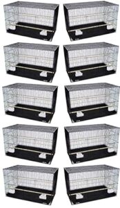 lot of ten aviary breeding breeder lovebird finch parakeet finch flight cage 20"x14"x14"h