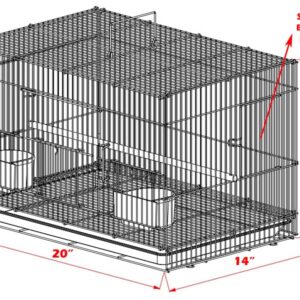 Lot of Ten Aviary Breeding Breeder Lovebird Finch Parakeet Finch Flight Cage 20"x14"x14"H