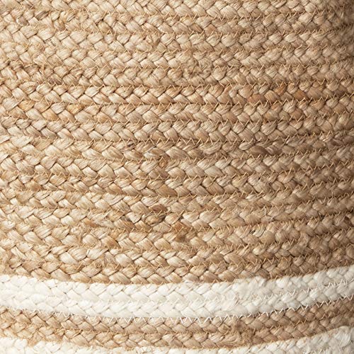 LR Home Betsy Basket, 19" x 19" x 19", Tan/White