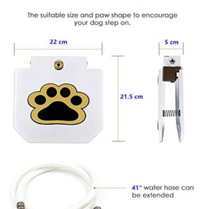 Piepea Brass Valve Outdoor Dog/Pet Water Fountain, Step On Dog/Pet Water Dispenser System for Fresh Water, Upgraded Version providing Constant Stream,41" Hose