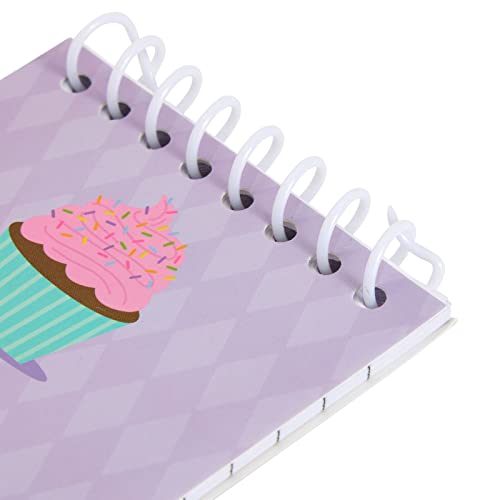 BLUE PANDA 24 Pack Spiral Notepads with Dessert Designs, 3 x 5 In Mini Notebooks for Kids Party Favors, School