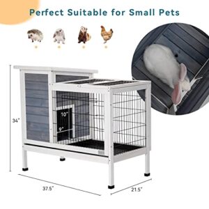 Petsfit Guinea Pig Cage Rabbit Hutch Rabbit Cage Bunny Cage Bunny Hutch Guinea Pig Hutch with Pull Out Tray