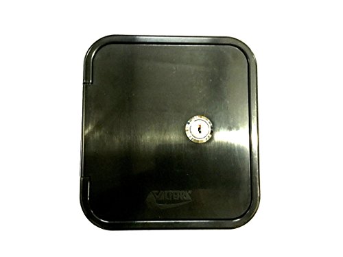 Valterra Black Gravity Water Hatch Fill Dish Lock Keys RV Trailer