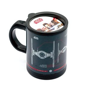 Underground Toys Star Wars Tie Fighter Self-Stirring 12 Ounce Travel Mug