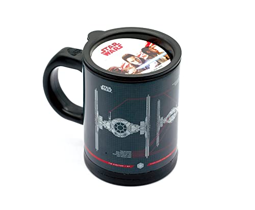 Underground Toys Star Wars Tie Fighter Self-Stirring 12 Ounce Travel Mug