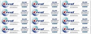 crest gum detoxify toothpaste, deep clean, travel size, 0.85 oz (24g) - pack of 12