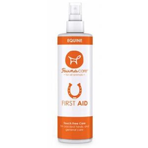 fauna care equine first aid spray 4.5 oz for burns, cuts, scratches to soothe and prevent infection; veterinarian recommended wound care