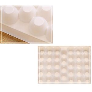 Braceus 34 Eggs Holder Storage Box Picnic Kitchen Refrigerator Fresh-keeping Container Transparent