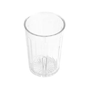 G.E.T. 8805-1-CL-EC Heavy-Duty Shatterproof Plastic Faceted Tumblers, 5 Ounce, Clear (Set of 4)