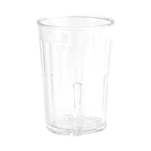 G.E.T. 8805-1-CL-EC Heavy-Duty Shatterproof Plastic Faceted Tumblers, 5 Ounce, Clear (Set of 4)